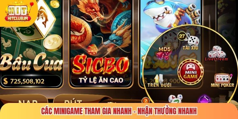 Hit Club 🎖️ Link Tải Hitclub Chính Thức Không Bị Chặn Uy Tín 2026 9 Các Minigame tham gia nhanh - nhận thưởng nhanh